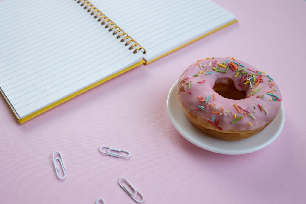 spiralnotebook by donut with sprinkles